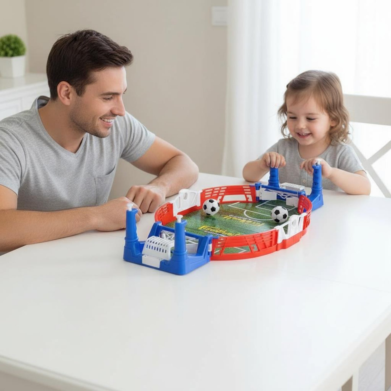 Party Games Mini - Desktop Foosball Game Interactive Fun Desktop
