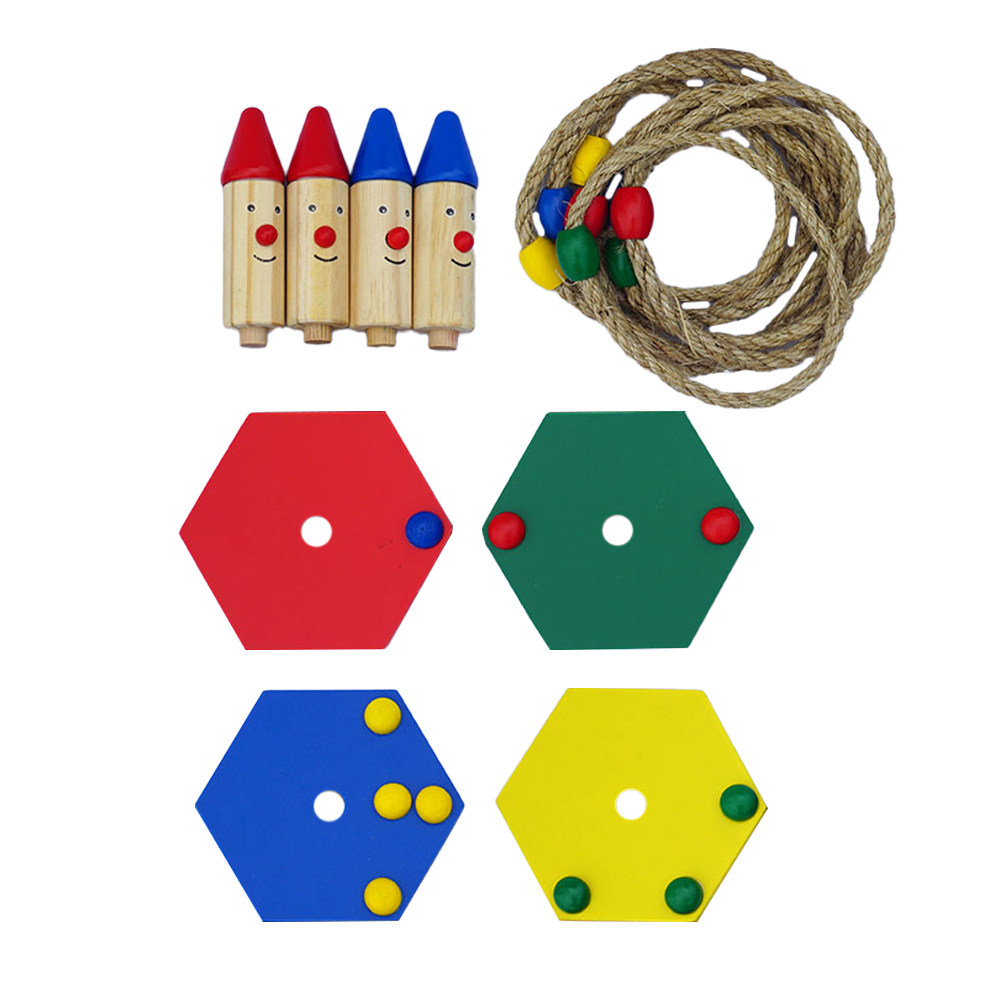 1Set Ring Toss Game Wooden Thr - Ring Toss Outdoor recension och pris
