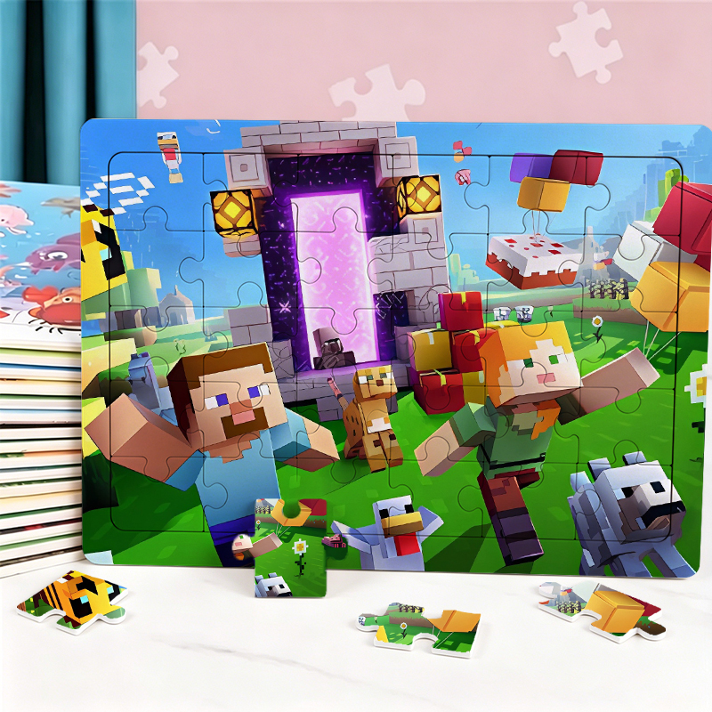 25pcs Minecrafted Mini Cartoon - Party Games Minecraft recension och pris
