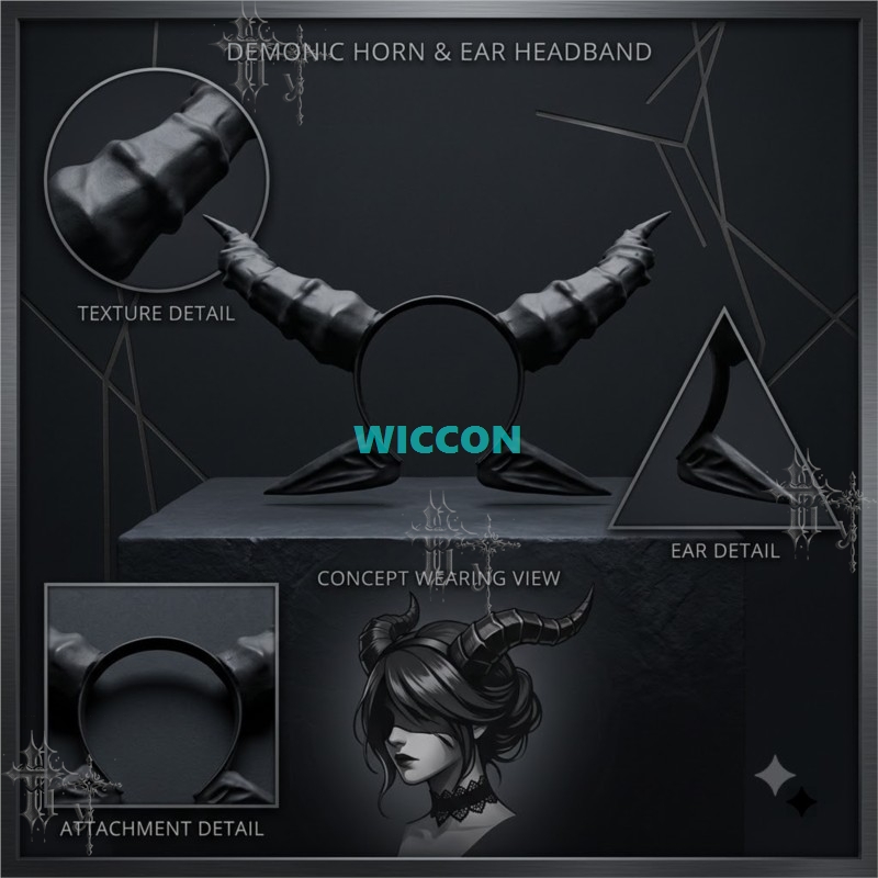 Black Devil Horn and Ears Head - Party Games Stream recension och pris