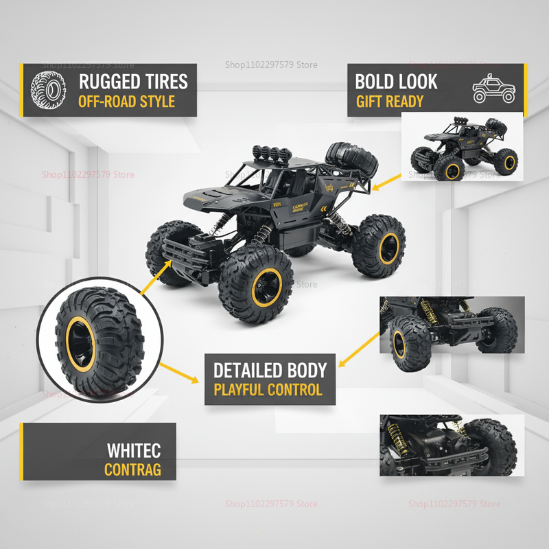 1:12 Scale All Terrain RC Cars - Party Games At Christmas recension och pris