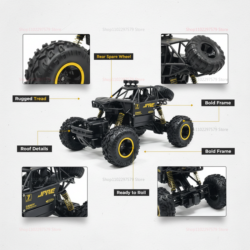 1:12 Scale All Terrain RC Cars - Party Games At Christmas recension och pris