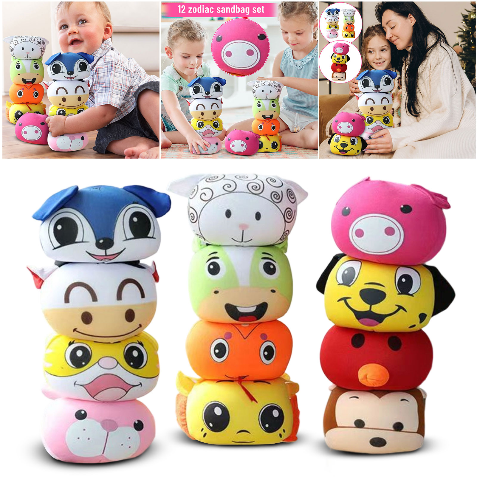 12PCS Chinese Zodiac Animal Be - Zodiac Party Games recension och pris