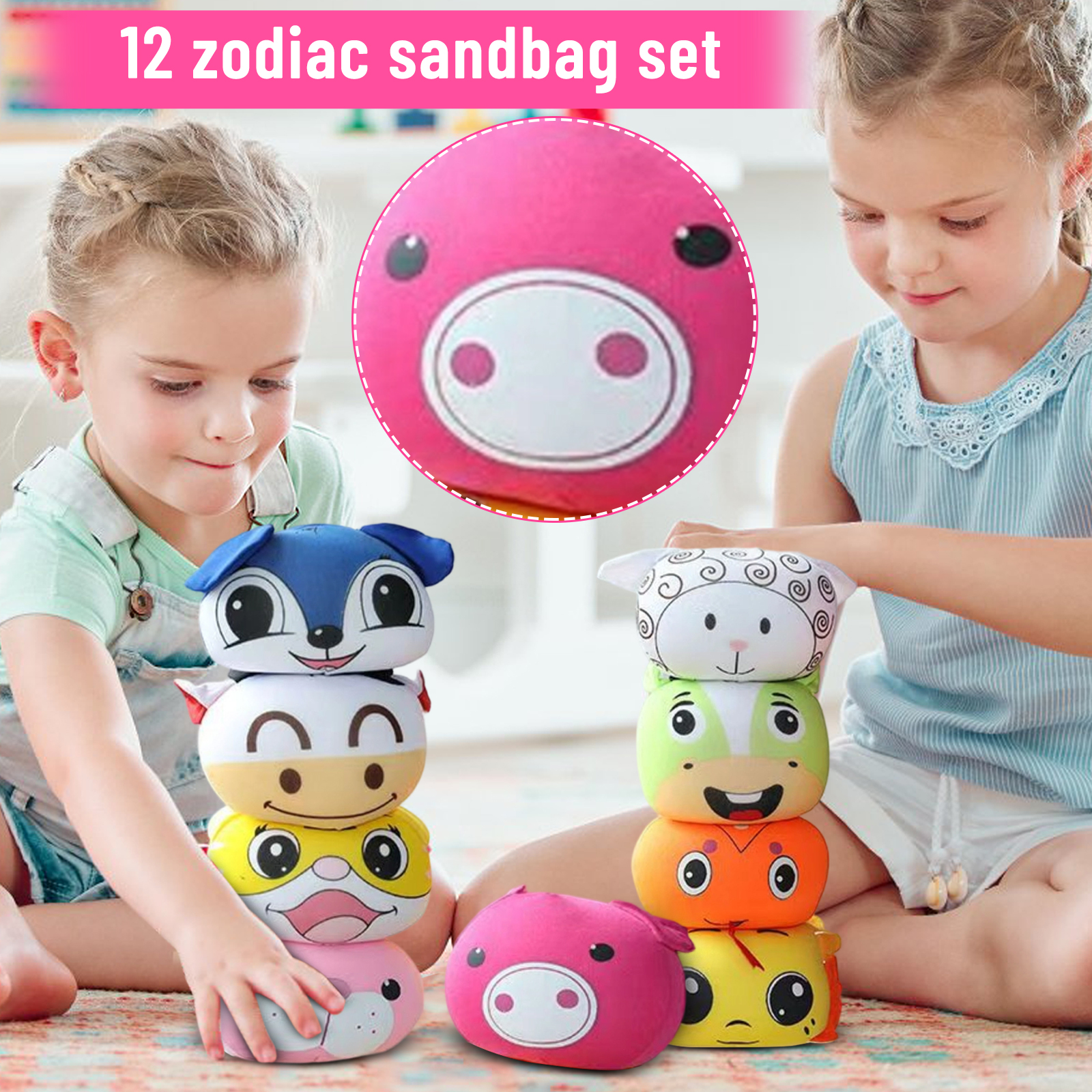12PCS Chinese Zodiac Animal Be - Zodiac Party Games recension och pris