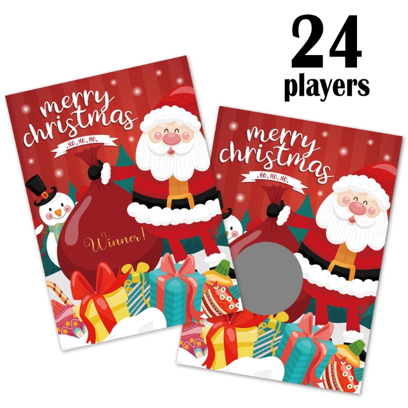 24pcs/set Christmas Festive Sc - Party Games At Christmas recension och pris