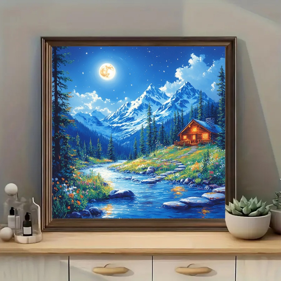 Moonlight Snow Mountain Cottag - Party Games Stream recension och pris