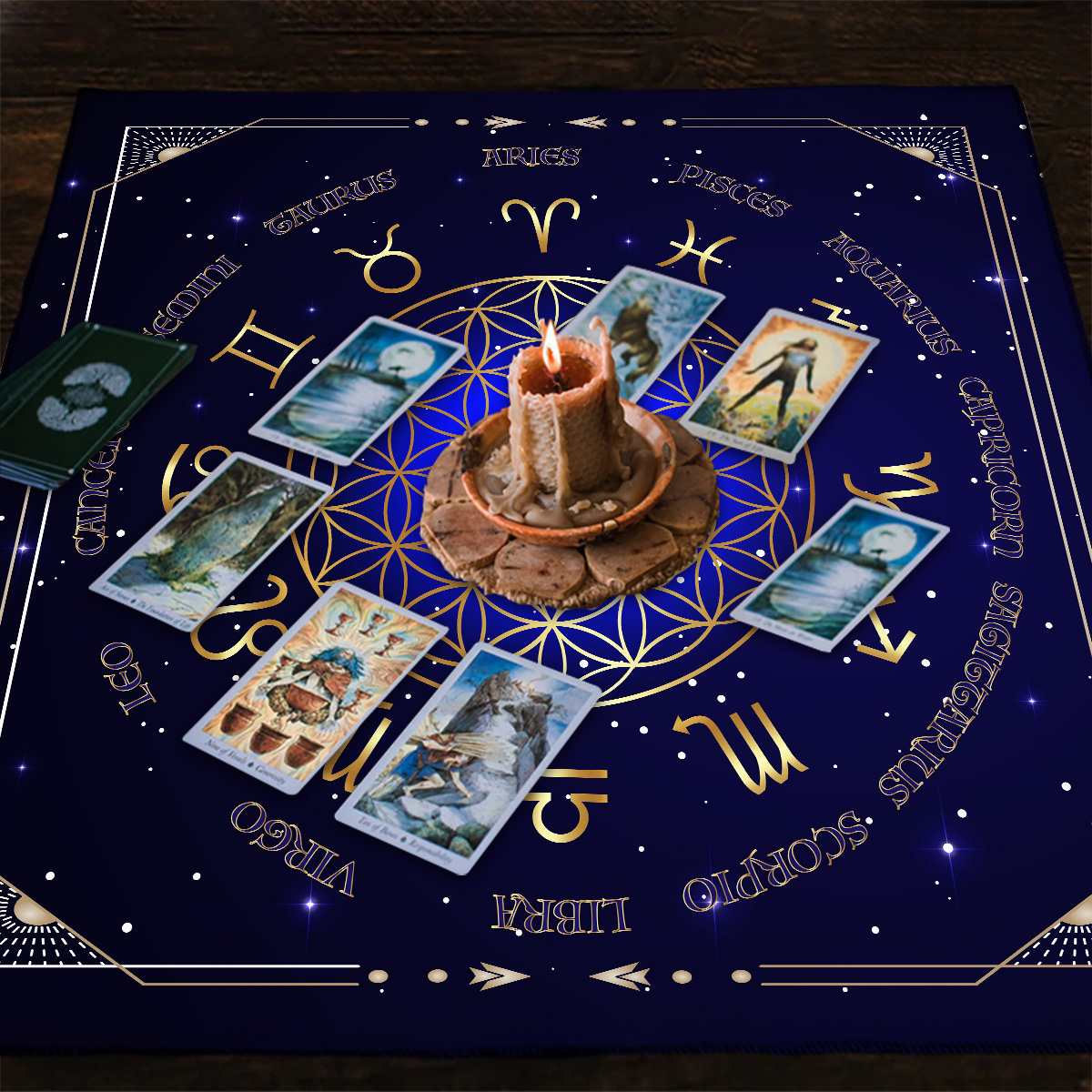Wheel Of The Zodiac Tarot Tabl - Zodiac Party Games recension och pris