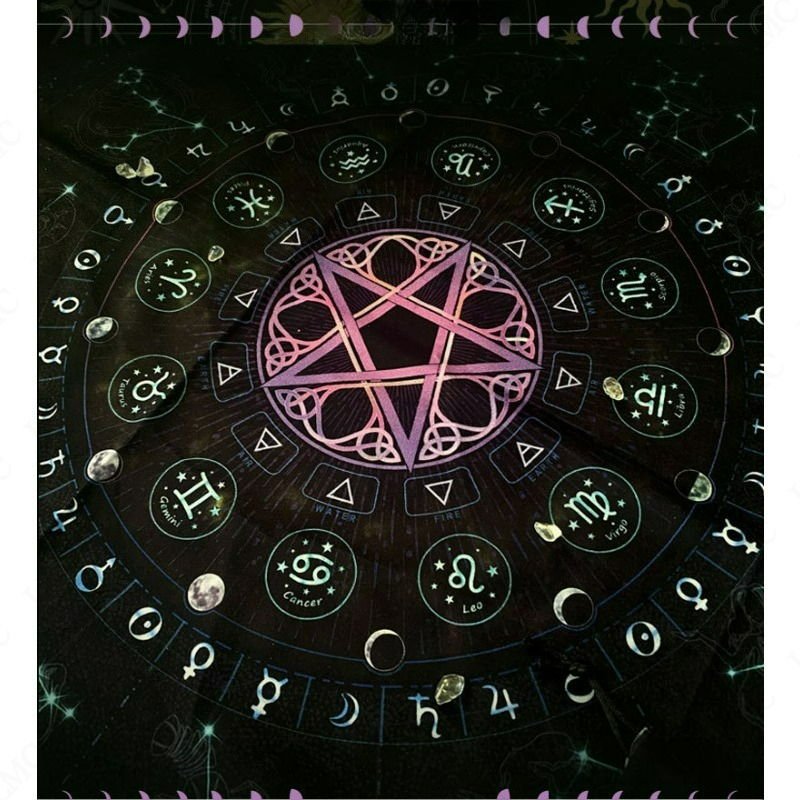Tarot Tablecloth Mandala Flowe - Zodiac Party Games recension och pris