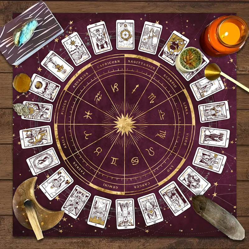 1pc Tarot card tablecloth, 12  - Zodiac Party Games recension och pris