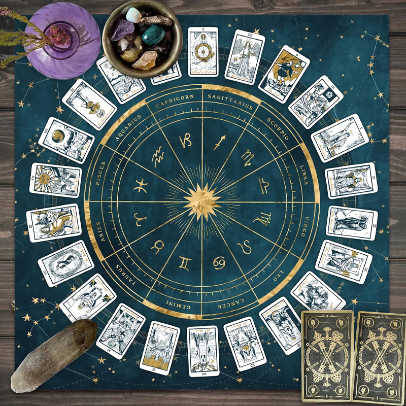 1pc Tarot card tablecloth, 12  - Zodiac Party Games recension och pris