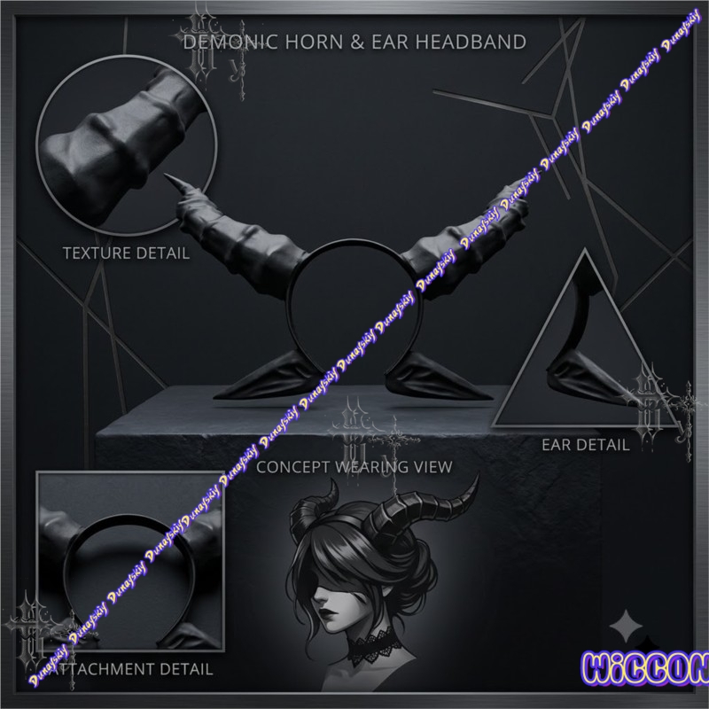 Black Devil Horn and Ears Head - Party Games Stream recension och pris