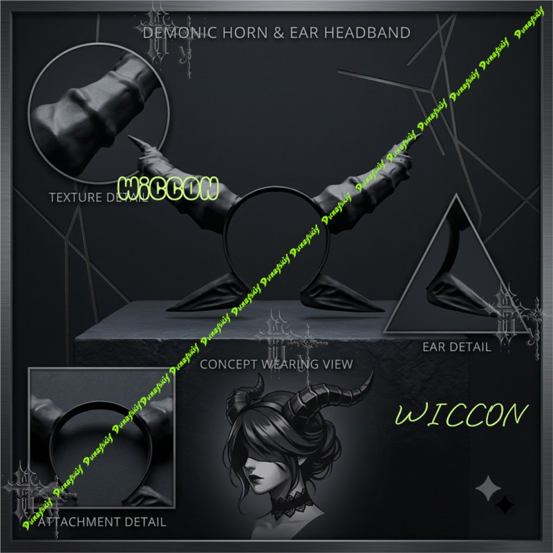 Anime Demon Cosplay Headpiece  - Party Games Stream recension och pris