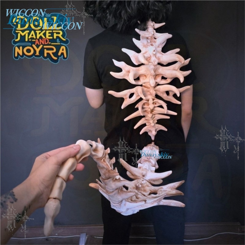 Bone Demon Back Spine Prop Art - Party Games Stream recension och pris