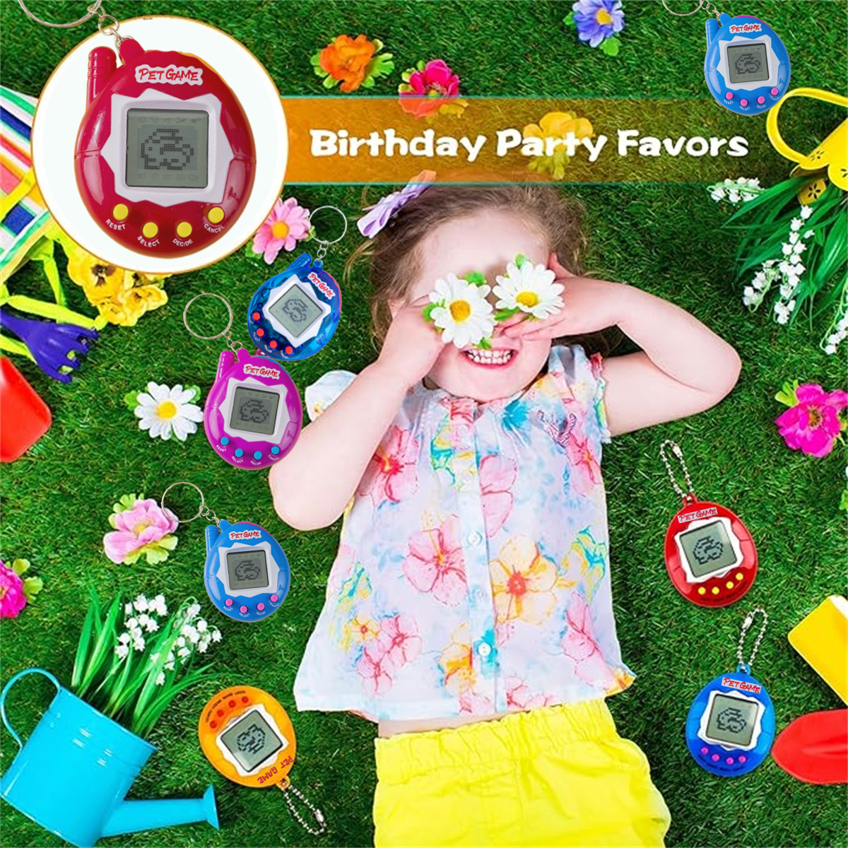 6-48PCS Virtual Pet Keychain D - Party Games Console recension och pris