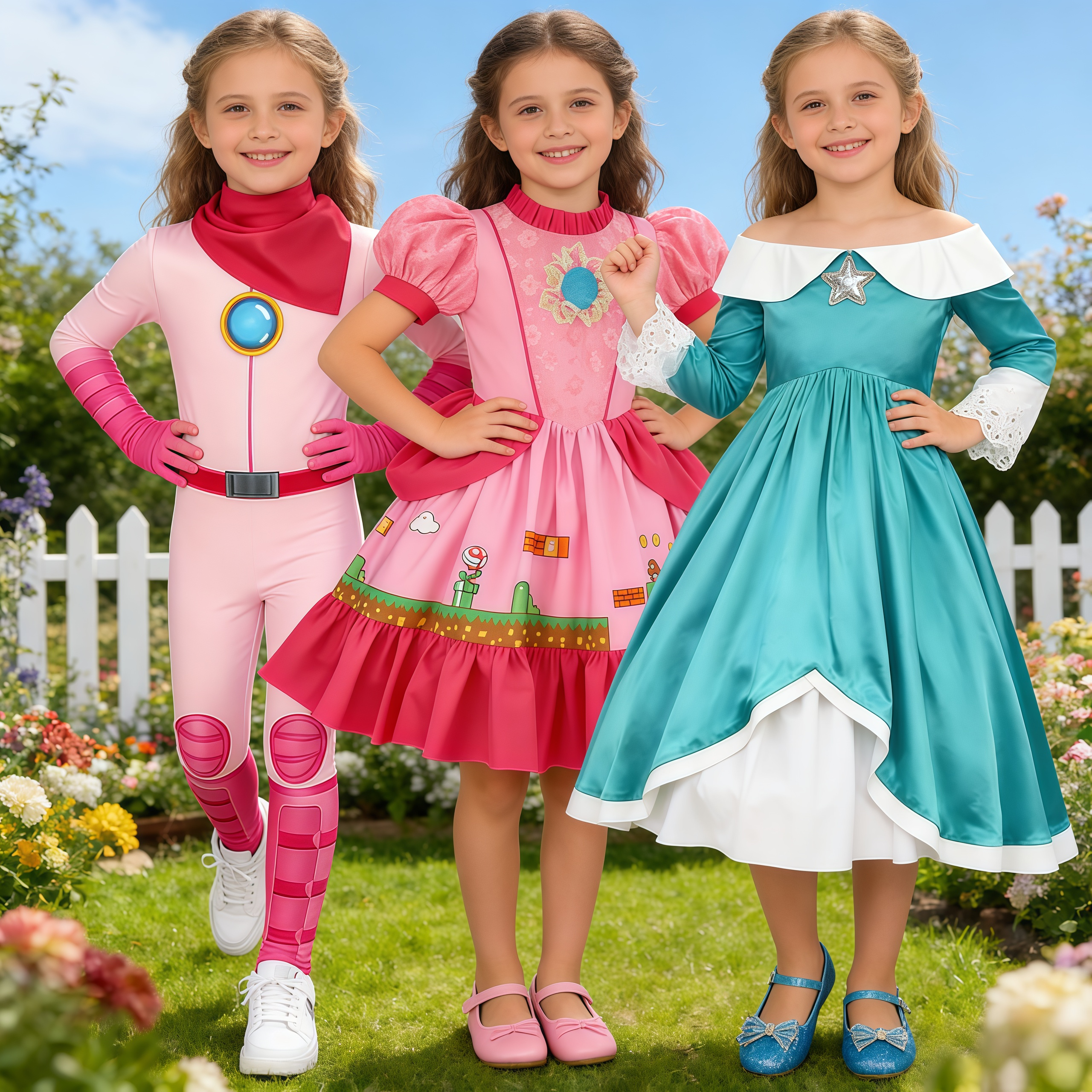 Girls Peach Princess Jumpsuit  - Party Games Group recension och pris