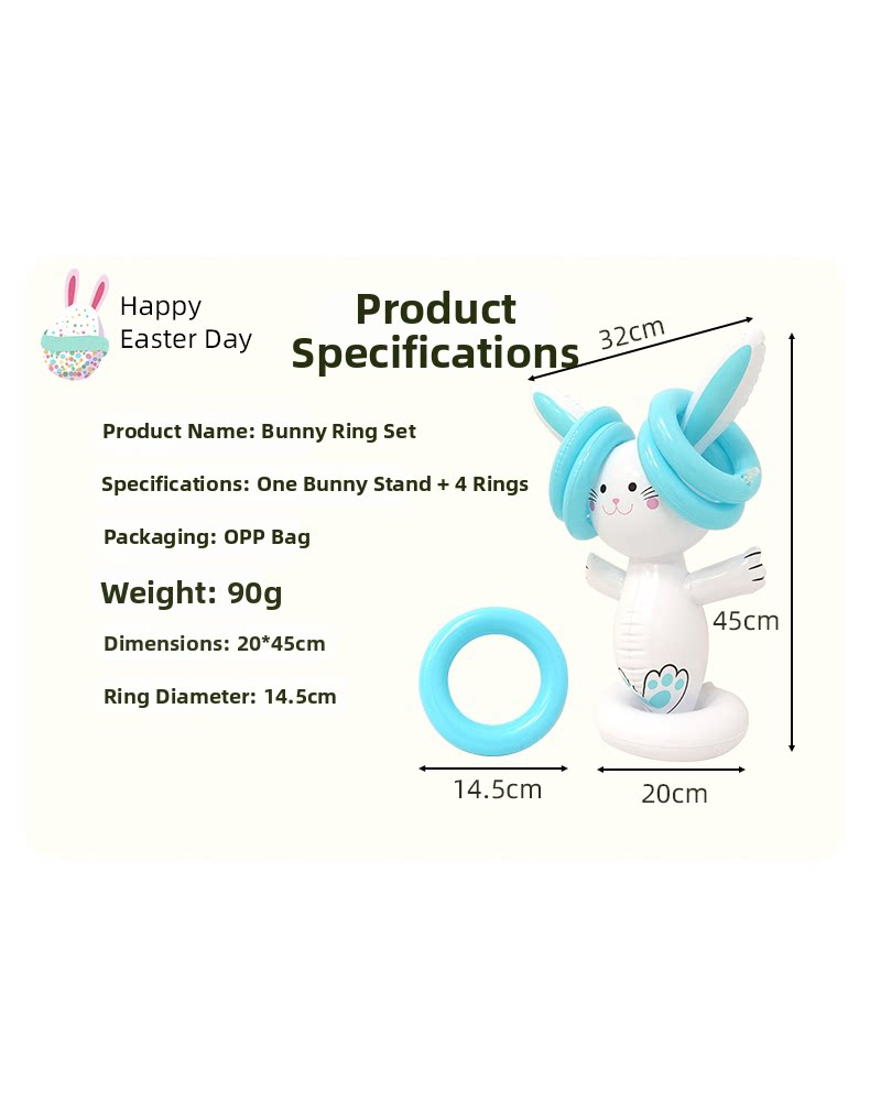 Easter Inflatable Bunny Ring T - Ring Toss Outdoor recension och pris