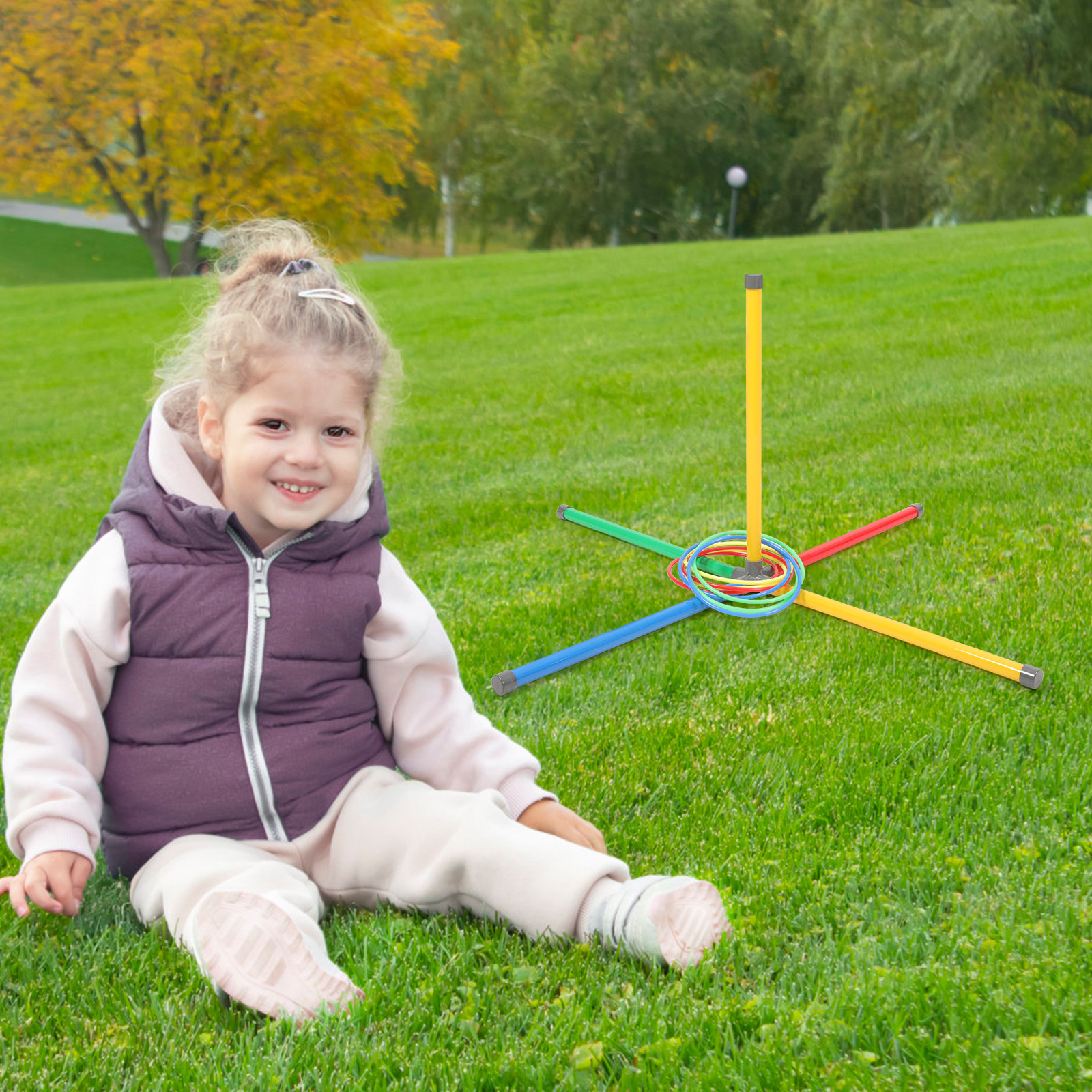 1Set Toss Ring Game Compact Li - Ring Toss Outdoor recension och pris
