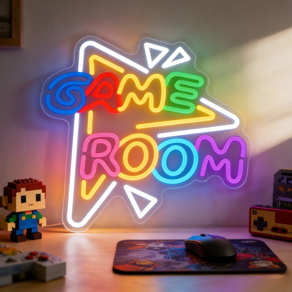 GAME ROOM LED Neon Sign Dimmab - Party Games Stream recension och pris