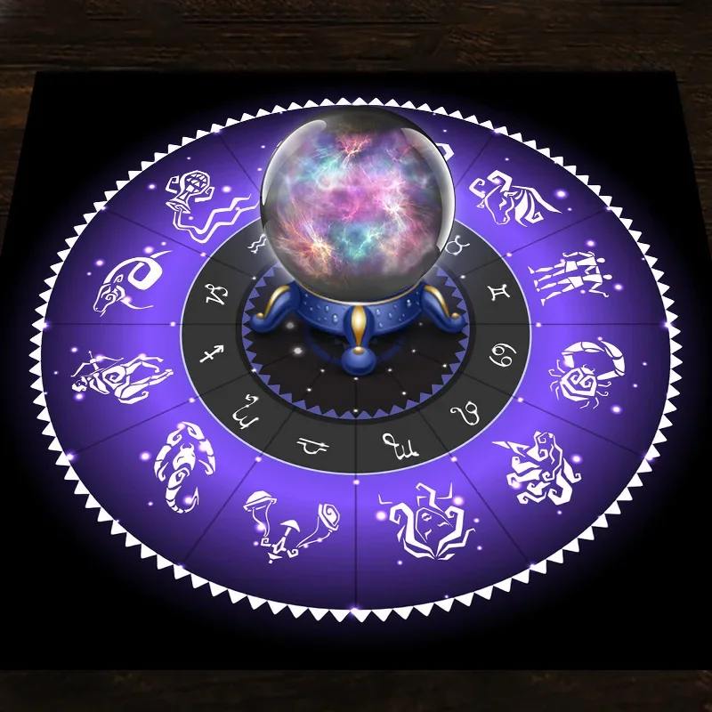 Tarot Cloth Purple Zodiac Whee - Zodiac Party Games recension och pris