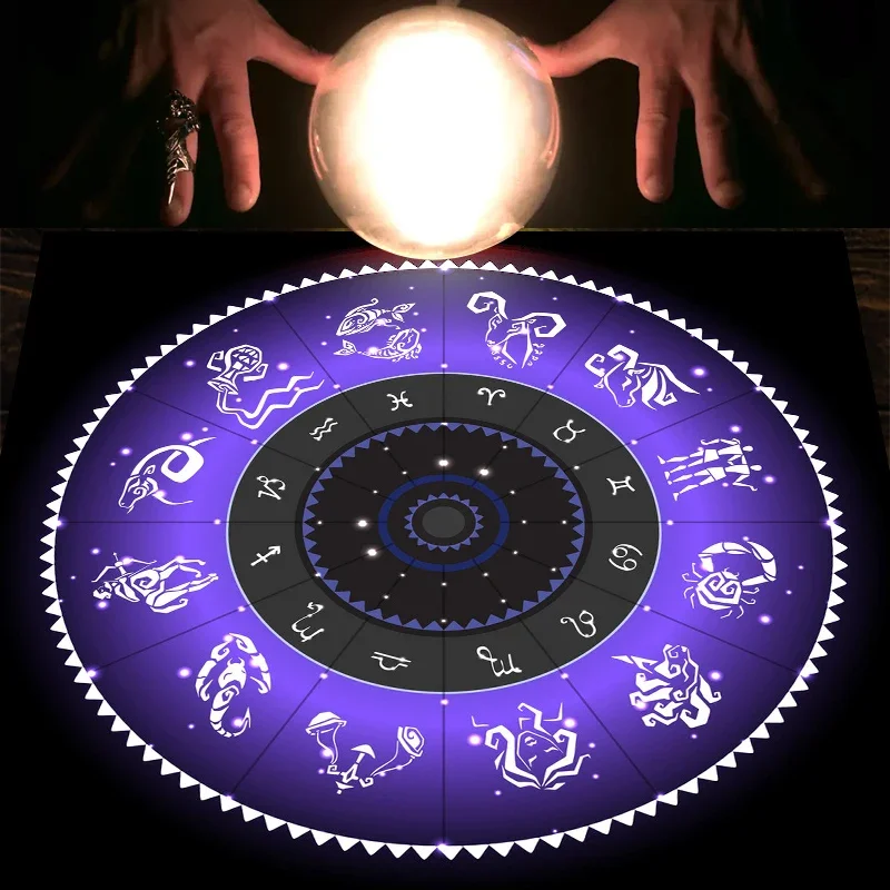 Tarot Cloth Purple Zodiac Whee - Zodiac Party Games recension och pris