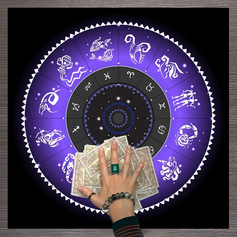Tarot Cloth Purple Zodiac Whee - Zodiac Party Games recension och pris