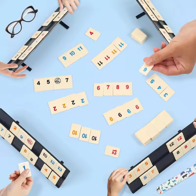 Rummy Cube Game with 4 Racks,R - Party Games Steam recension och pris