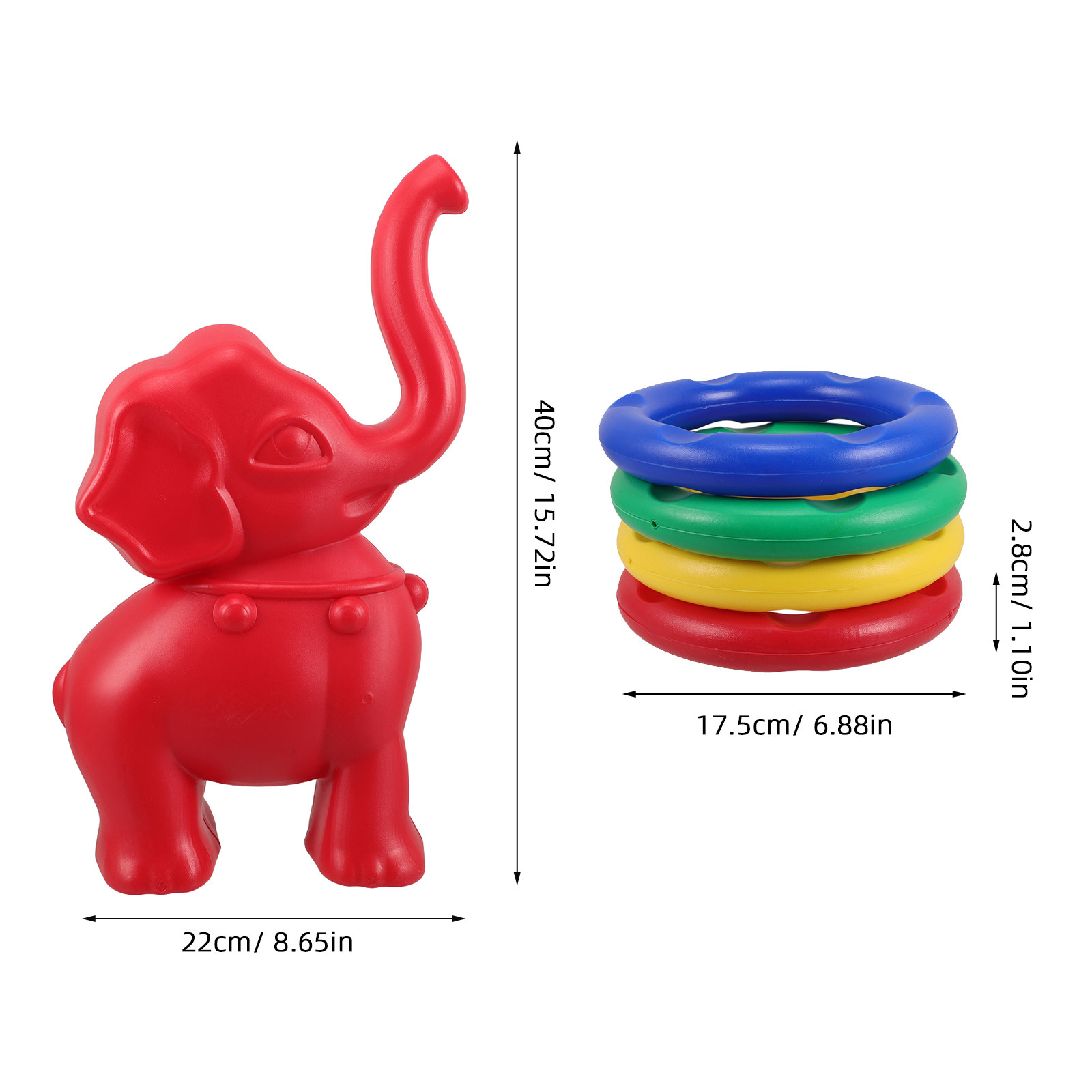 1Set Kids Ring Toss Game Eleph - Ring Toss Outdoor recension och pris