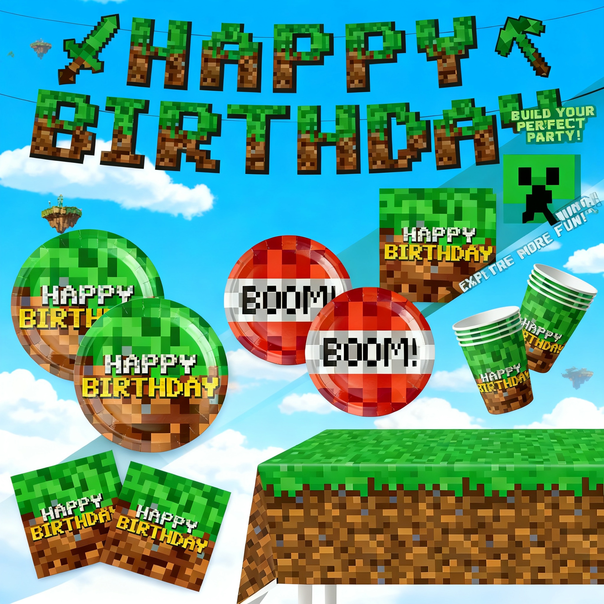 Minecraft Themed Birthday Part - Party Games Minecraft recension och pris