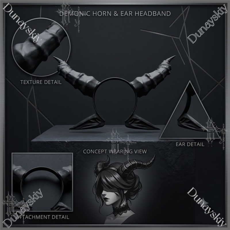 Black Devil Horn And Ears Head - Party Games Stream recension och pris