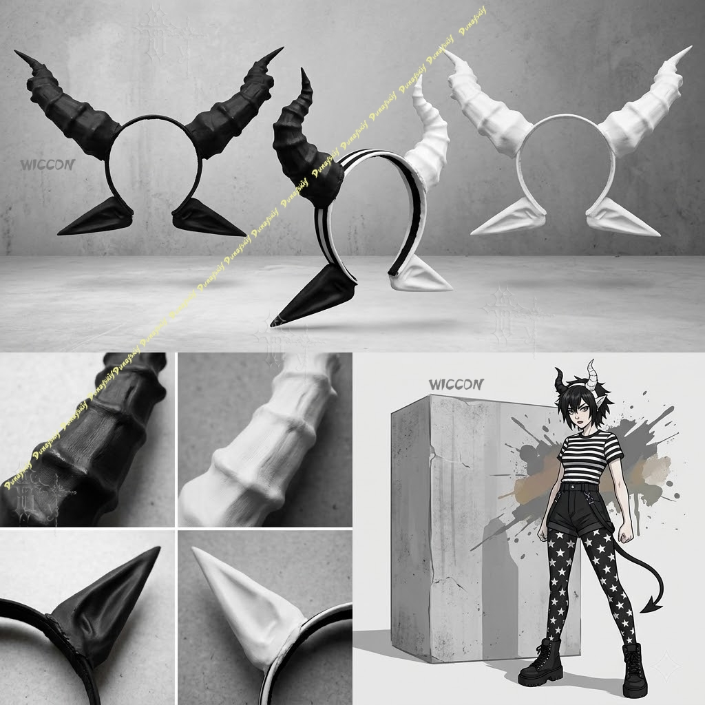 Black Demon Horn And Ear Headp - Party Games Stream recension och pris